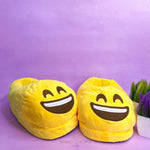 Load image into Gallery viewer, Smiling Emoji Plush Slippers Slippers Mahak enterprises 
