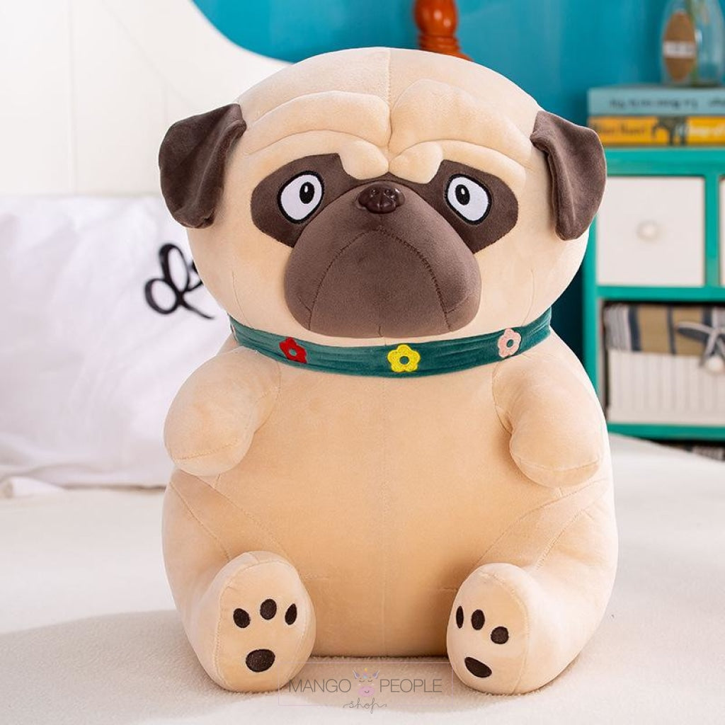 Pug Dog Long Pillow Plush Toy