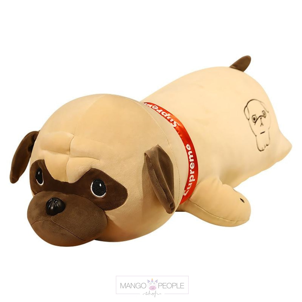 Pug Dog Long Pillow Plush Toy