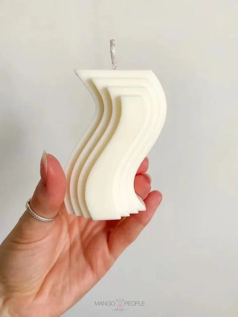 Soy Wax Wave Pillar Candle Candles
