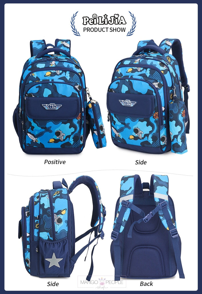 Space Print Backpack For School And College Kids Backpack