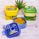 Load image into Gallery viewer, Space/Unicorn/Dino/Duck Printed Square Kids Lunch Box With Spoon And Scissor- 750 Ml Tiffin