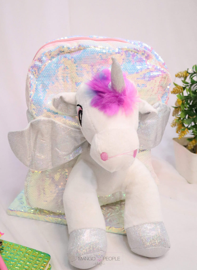 Sparkly Sequin Unicorn Backpack Backpack Mango People Local 
