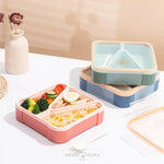 Load image into Gallery viewer, Square Design 3 Compartment Leak Proof Lunch Box ( 850Ml )