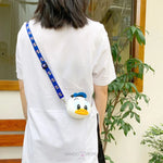 Load image into Gallery viewer, Squishy Silicone Coin Purse And Keychain Donald Duck
