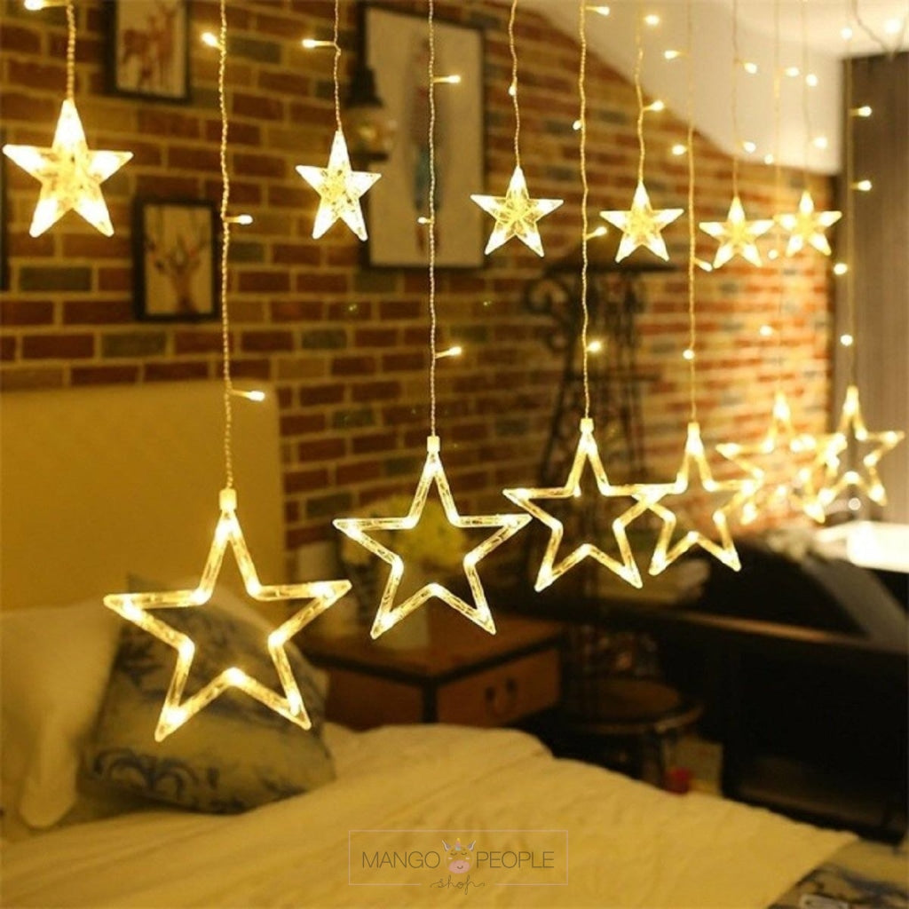 Star String LED Hanging Lights Fairy Lights Mango People Local Warm White 
