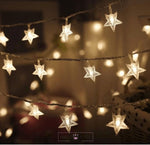 Star String Lights - 3Aa Battery + Usb Operated - Warm White Led String Light Chronos Lights 