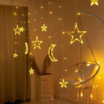 Load image into Gallery viewer, Stars &amp; Moons LED Hanging Lights Lights Mango People Local 
