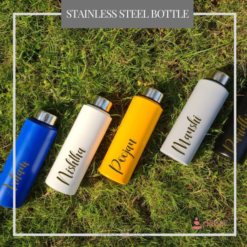 Sturdy Stainless Steel Customized Bottle HOME PEBBELLIFEWARE 