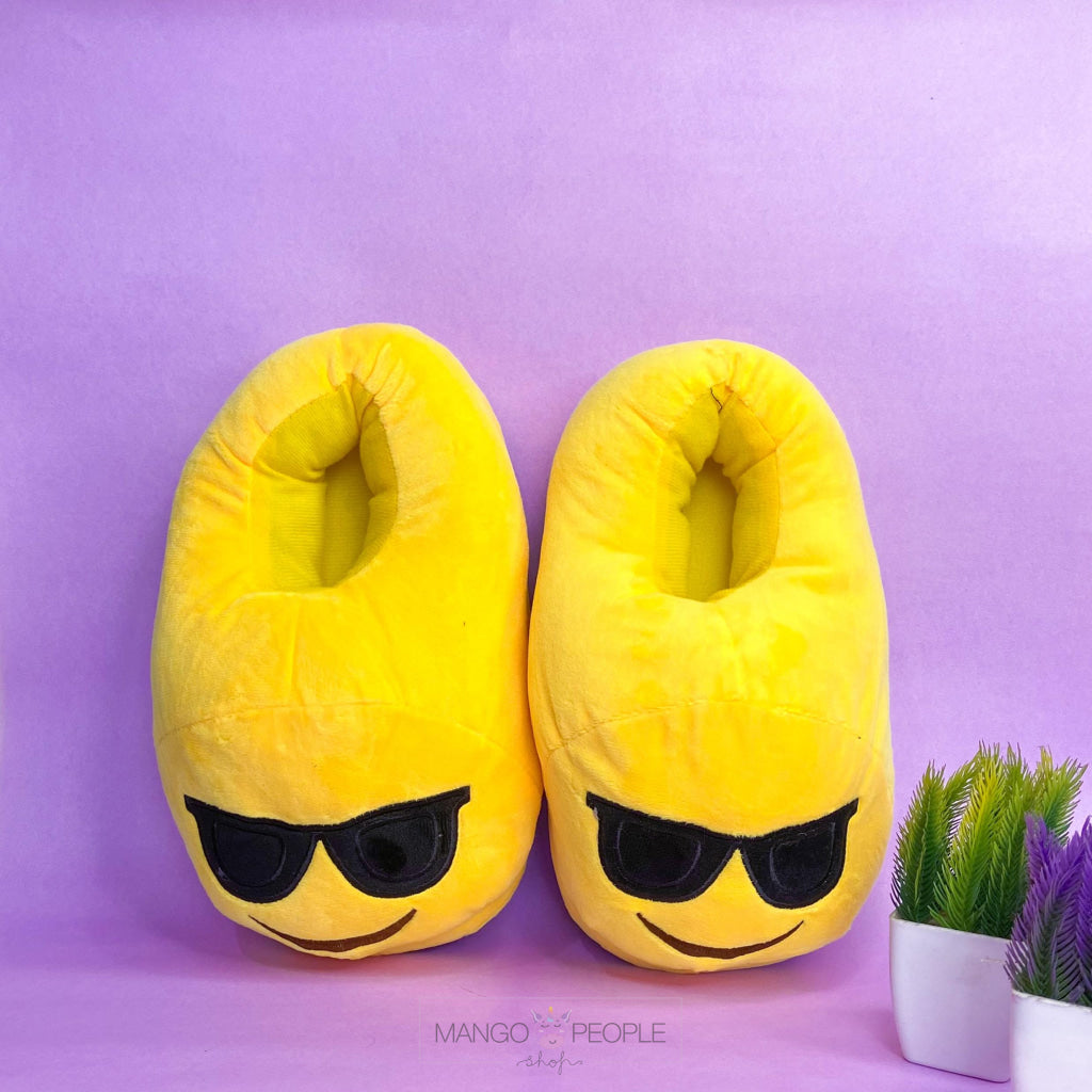Sunglasses Emoji Plush Slippers Slippers Mango People Local 