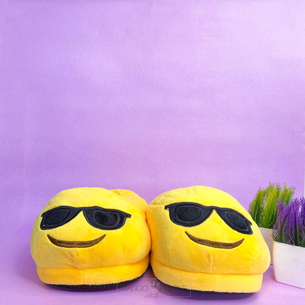 Sunglasses Emoji Plush Slippers Slippers Mango People Local 