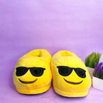 Load image into Gallery viewer, Sunglasses Emoji Plush Slippers Slippers Mango People Local 
