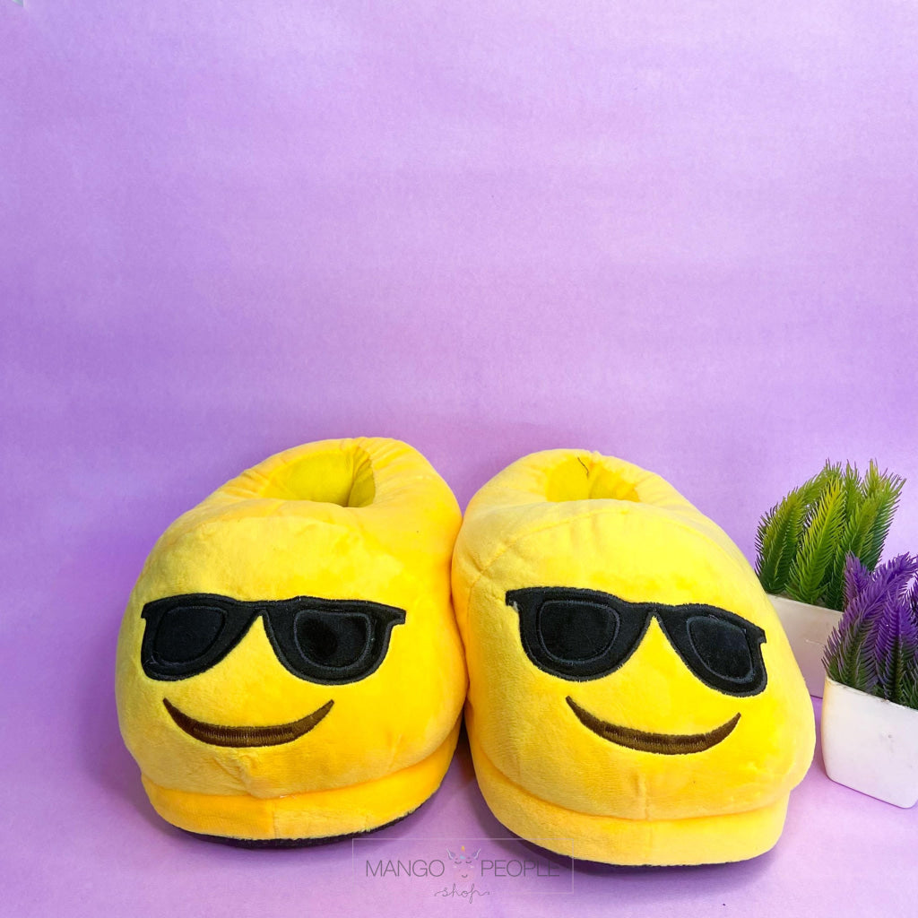 Sunglasses Emoji Plush Slippers Slippers Mango People Local 