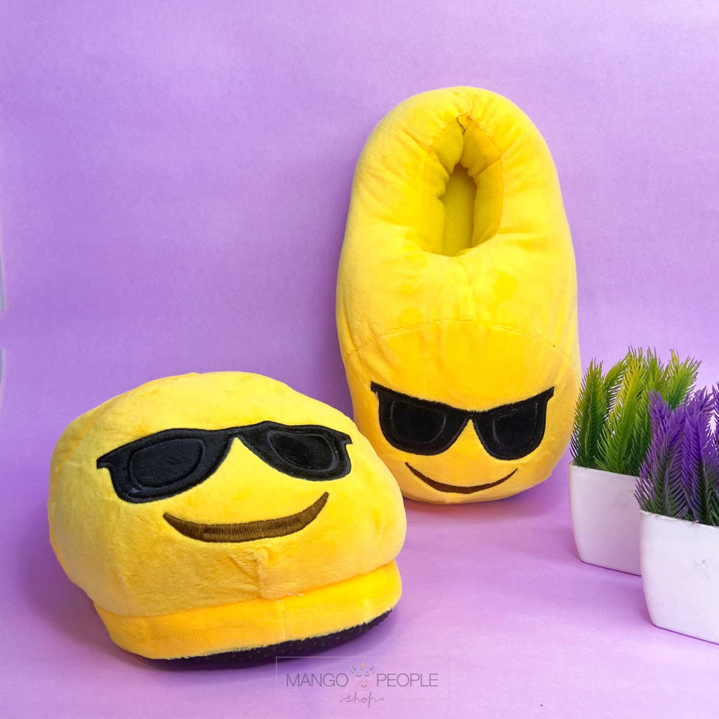 Sunglasses Emoji Plush Slippers Slippers Mango People Local 