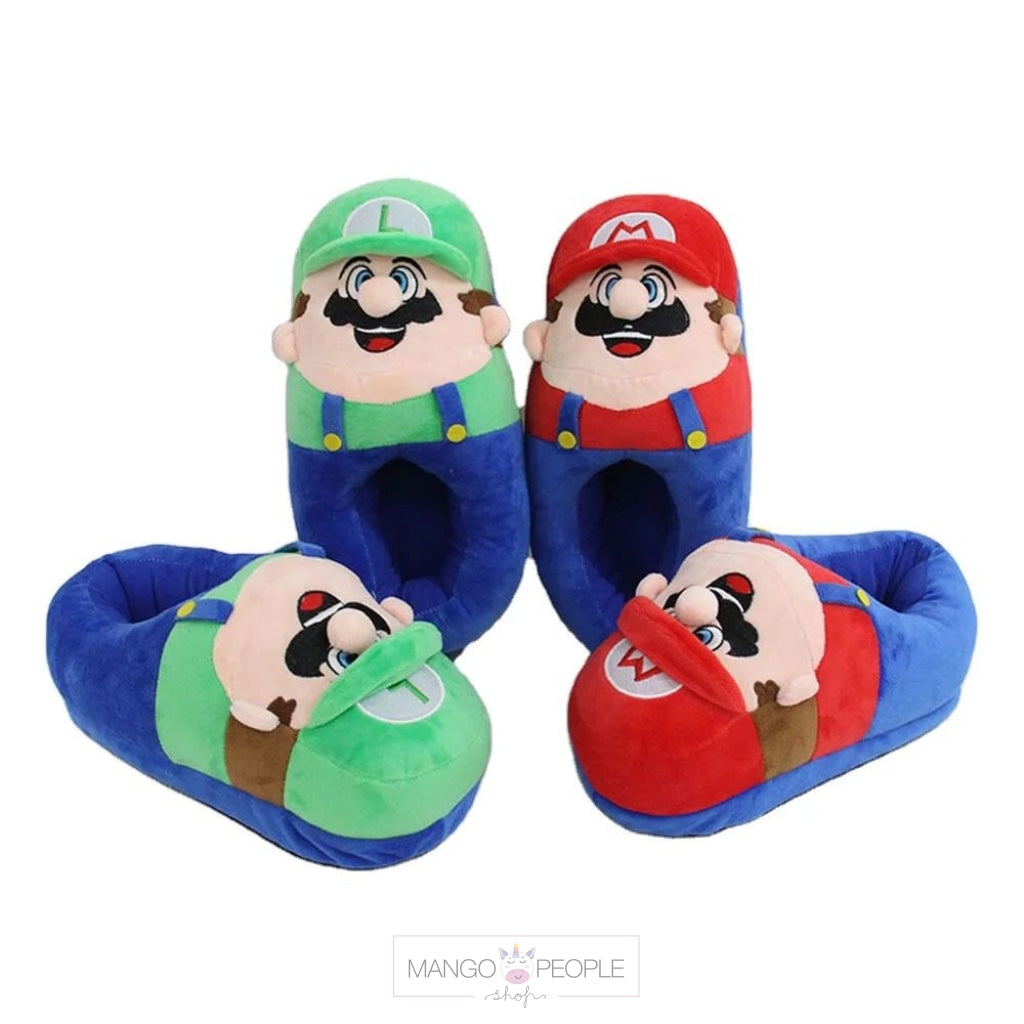 Super Mario Winter Soft Plush Slippers