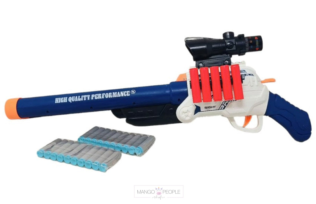 The Double Barrel Firing Blast Flames Gun For Kids Toys & Games