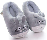 Load image into Gallery viewer, Cute Totoro Animal Style Plush Grey Slipper
