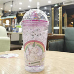 Load image into Gallery viewer, Transparent 3D Unicorn Sipper Sipper Mango People Local 
