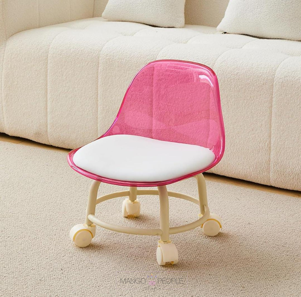 Transparent Pet Home Furniture Rotating Wheel Low Chair For Kids And Adults Kids Chair