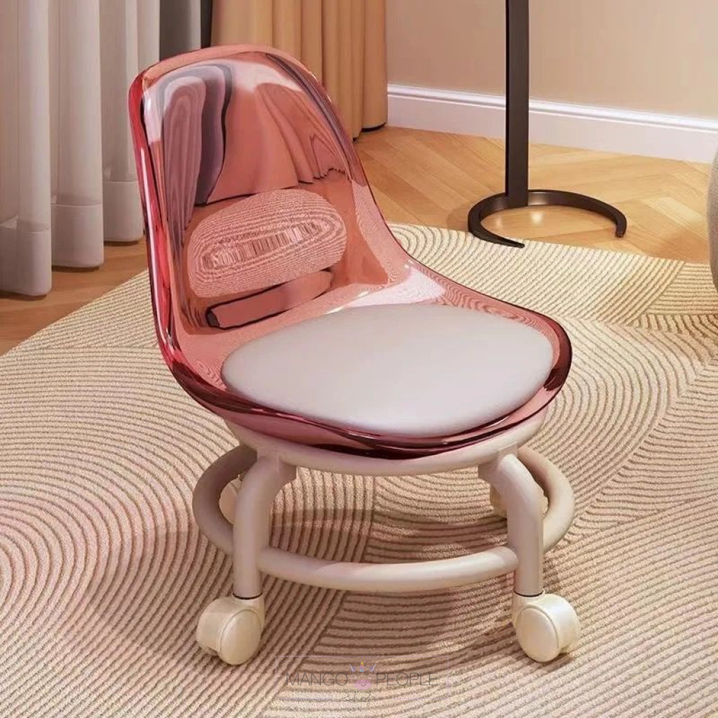 Transparent Pet Home Furniture Universal Wheel Kid’s Chairs Kids Chair