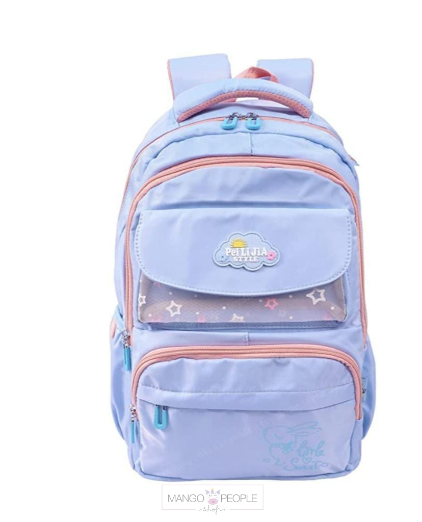 Trendy Multipurpose Backpack For School And College Students Blue Backpack