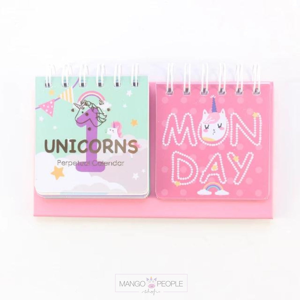 Unicorn Flip Calendar Planners and calendars Madan general store 