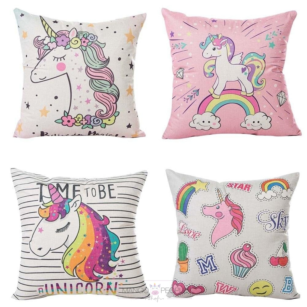 Unicorn Linen Cushion Cushions iBazaar 