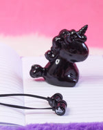 Load image into Gallery viewer, Unicorn Themed Earphones and Case Earphopes, Case Mango People Local Black 
