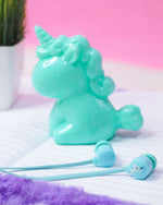 Load image into Gallery viewer, Unicorn Themed Earphones and Case Earphopes, Case Mango People Local Blue 

