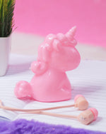 Load image into Gallery viewer, Unicorn Themed Earphones and Case Earphopes, Case Mango People Local Pink 
