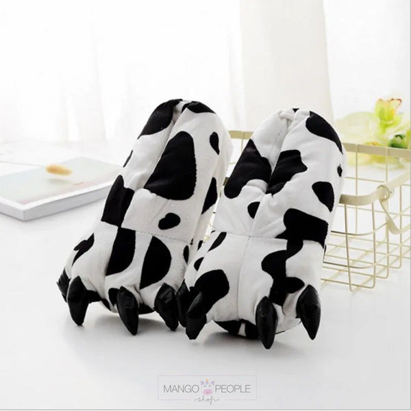 Unique Monster Paw Plush Fur Slipper Slippers