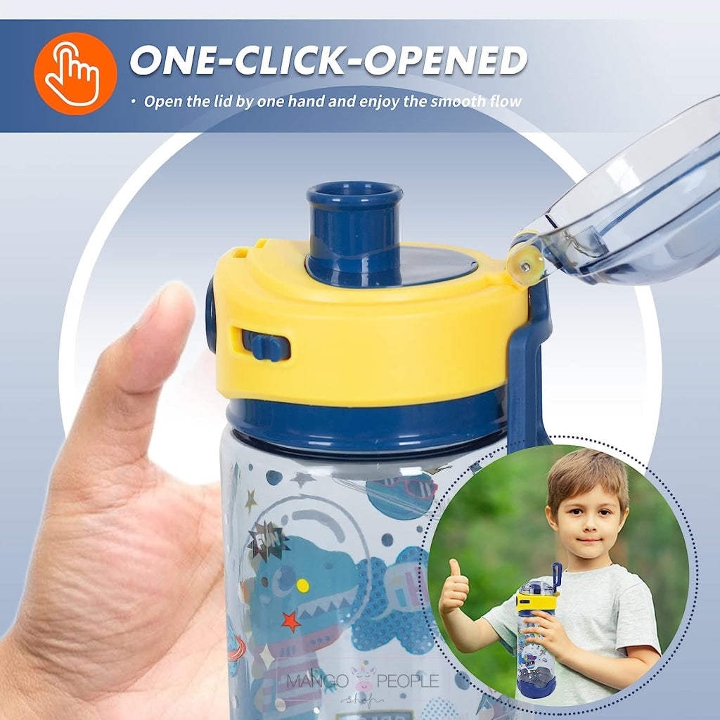 Water Bottle With Lanyard/Sleeve For School Kids