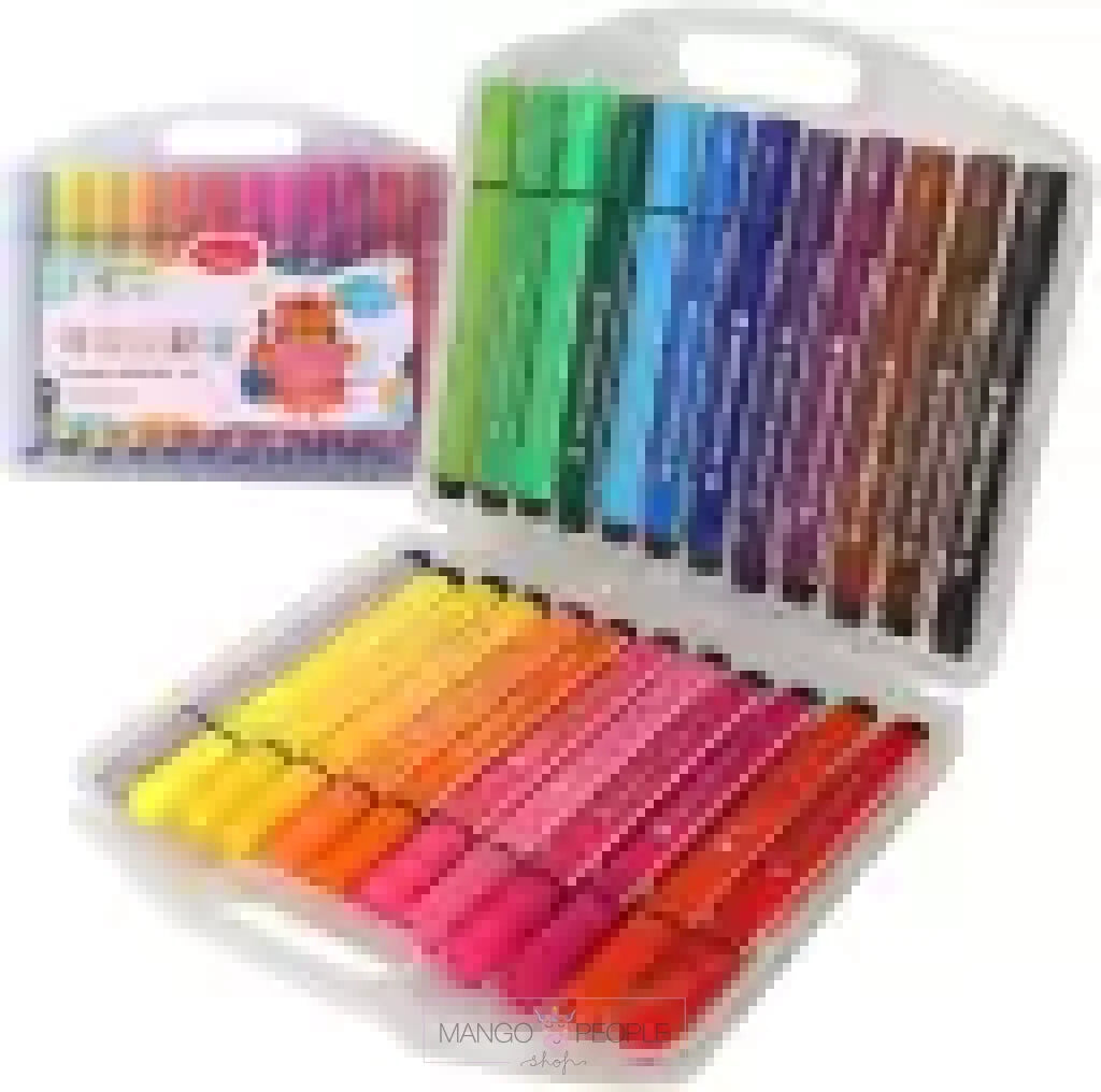 Washable 24 Shades Watercolor Pens Set Coloring Kit For Drawing And Craft Markers Highlighters