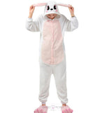 Load image into Gallery viewer, White Rabbit Onesie with Long Ears Onesie Mango People Factory S Pink 