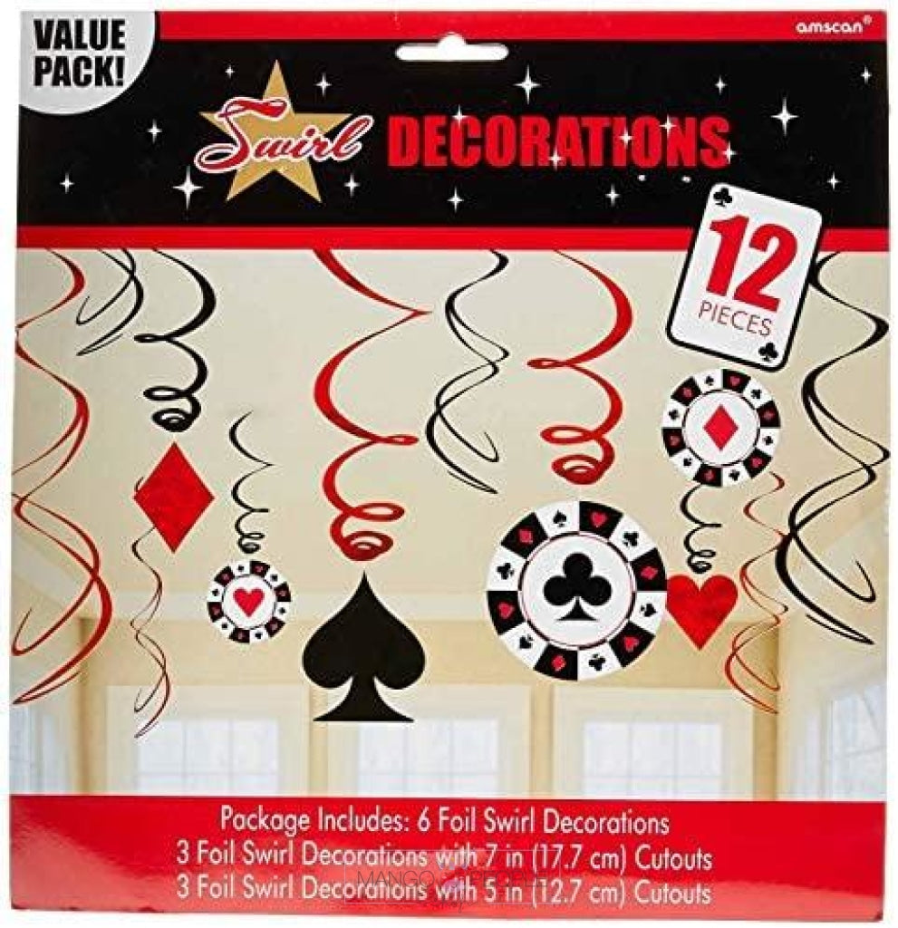 Casino Swirl Party Decoration Party Prop Mango People 