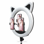 Load image into Gallery viewer, Cat Ears Ring Light Ring Light Mango People Local Black 