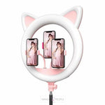 Load image into Gallery viewer, Cat Ears Ring Light Ring Light Mango People Local Pink 