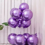Load image into Gallery viewer, Chrome Metallic Latex Balloons- Set Of 100 Balloons Mango People Local Purple 
