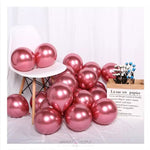 Load image into Gallery viewer, Chrome Metallic Latex Balloons- Set Of 50 Party Supplies Mango People Local Rose Gold 
