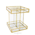 Load image into Gallery viewer, Clear Metallic Cosmetic/Jewellery Organizer Cosmetic/Jewellery Organizer Mango People Local 
