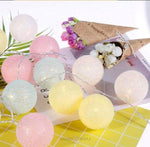 Cotton Ball String Lights - Pastel Colors String Light Chronos Lights 
