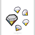 Load image into Gallery viewer, Diamond Iron Patch Pins &amp; Patches Mango People International Coloured 
