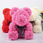 Load image into Gallery viewer, Eternity Pink Roses Teddy Bear - 40 cm Rose Teddy Mango People Local 