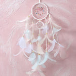 Load image into Gallery viewer, Feathery Pink Dream Catcher Wall Hanging Mango People International 