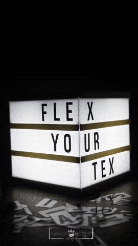 Flex Your Text Dice Lightbox Light Box Mango People Local 