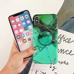 Load image into Gallery viewer, Green Marble iPhone X/XR/XS/Max Case phone case Mango People International 