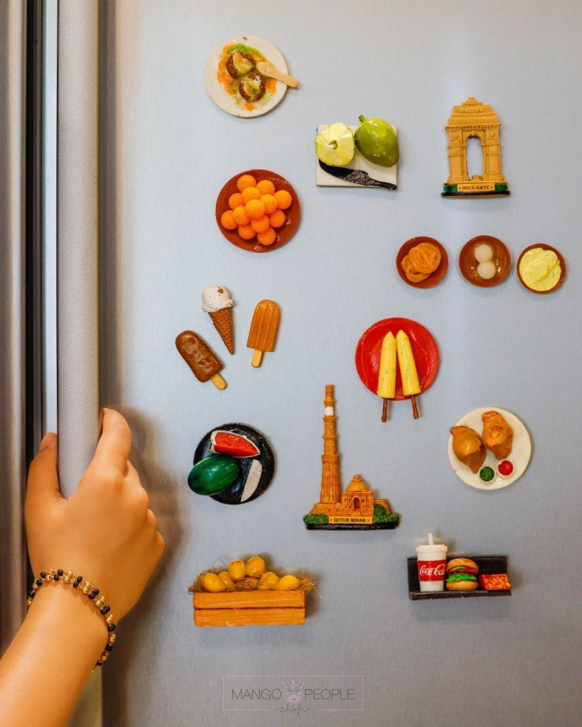 Hand Made 3D Fridge Magnets Home & Kitchen The Monument Shop All in One Combo (15 pcs) 