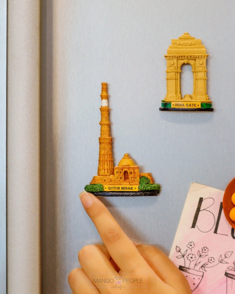 Hand Made 3D Fridge Magnets Home & Kitchen The Monument Shop Qutub Minar 