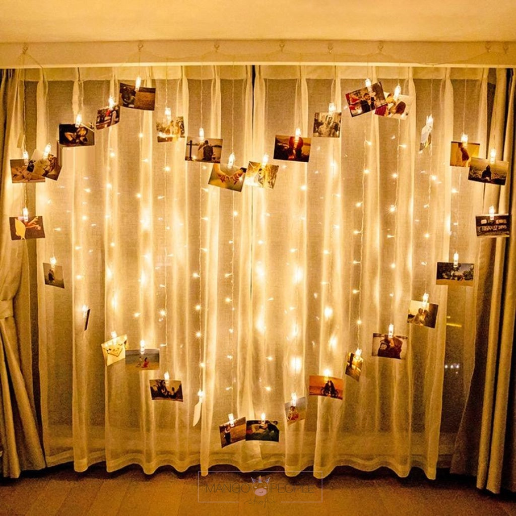 Heart Shaped Photo Clip-On String Lights Fairy Lights Mango People Local 