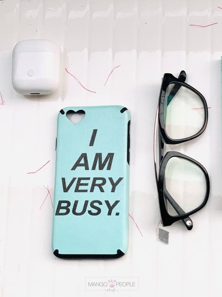 I Am Busy iPhone Case Phone Case Mango People Local 
